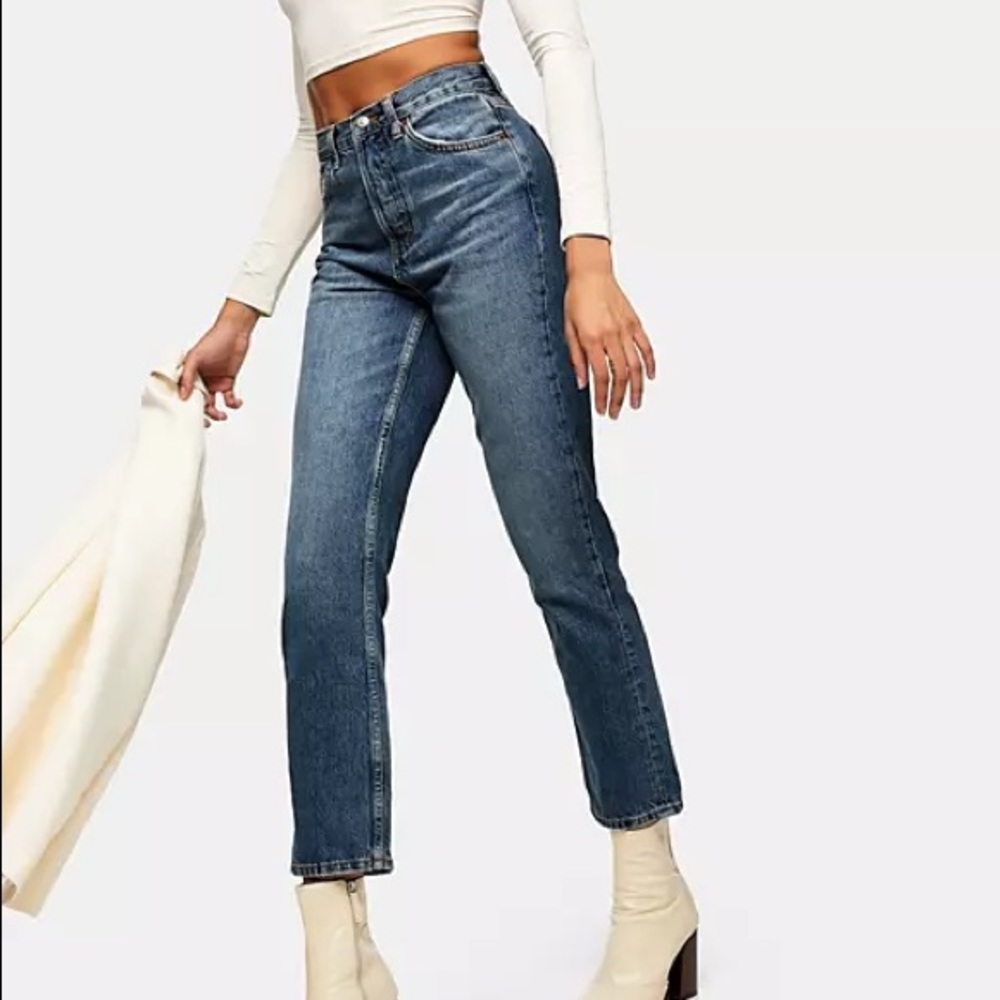 Topshop editor jeans mid blue